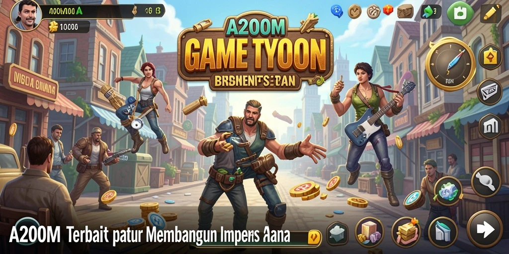 Gameplay seru di A200M saat membangun bisnis impian.