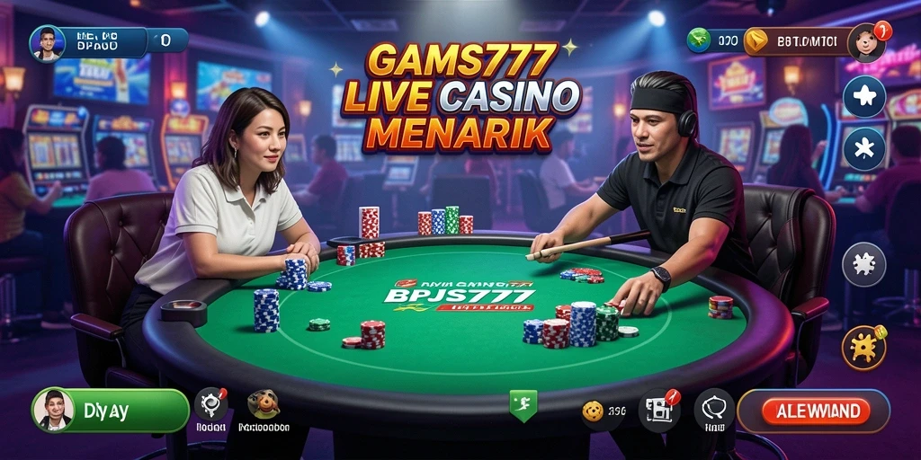 Tampilan gameplay Live Casino yang menakjubkan di BPJS777.
