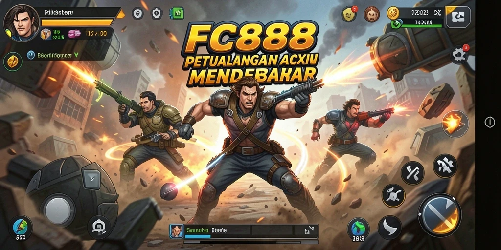 Tampilan gameplay menegangkan dalam game FC888 dengan aksi yang seru.