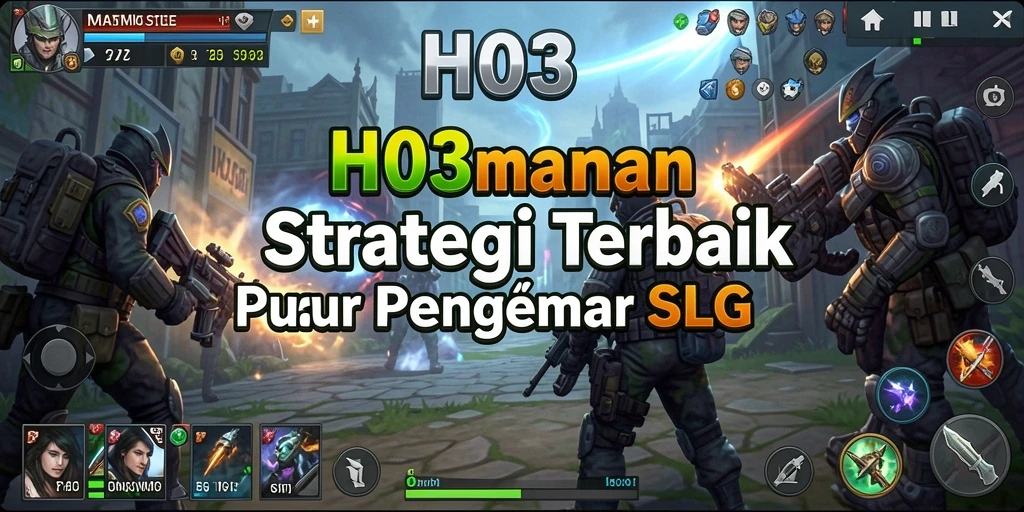Tampilan gameplay H03 yang mendalam dan penuh strategi.