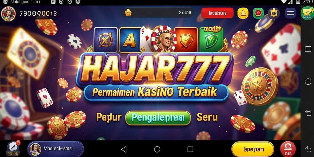 Tampilan gameplay menarik di HAJAR777 dengan efek visual yang memukau.