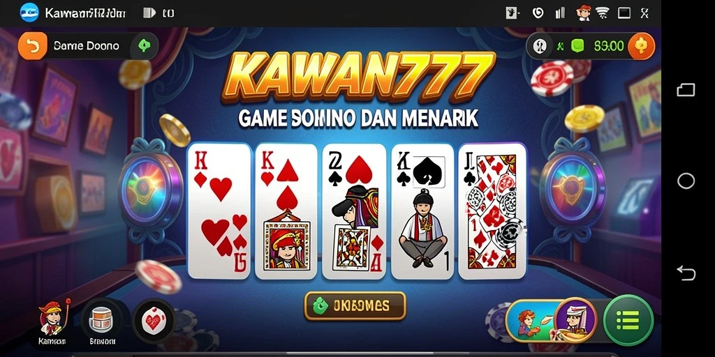 Screenshot utama KAWAN777 menampilkan gameplay Domino yang menarik.