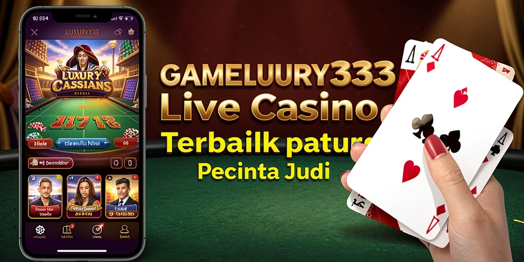 Screenshot gameplay Live Casino LUXURY333 menampilkan dealer dan pemain berinteraksi secara langsung.