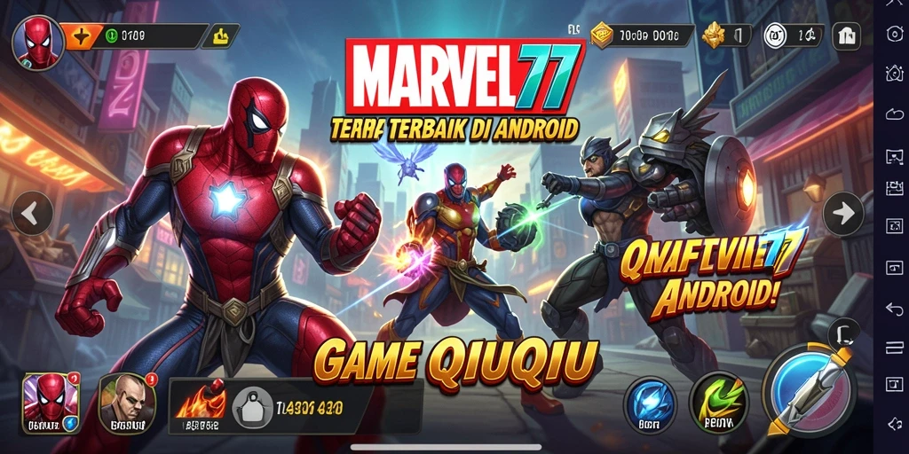 Tangkapan layar utama MARVEL77 menunjukkan aksi seru permainan QiuQiu.