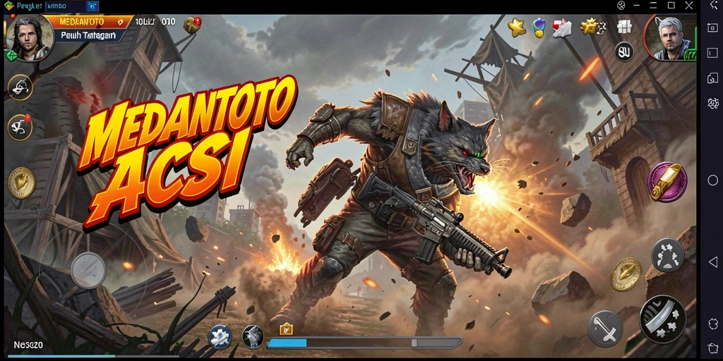 Tampilan gameplay menarik dengan aksi petualangan ARPG yang mendebarkan.