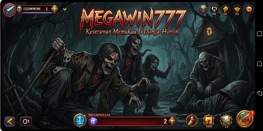 Menampilkan adegan gameplay mencekam dari MEGAWIN777.