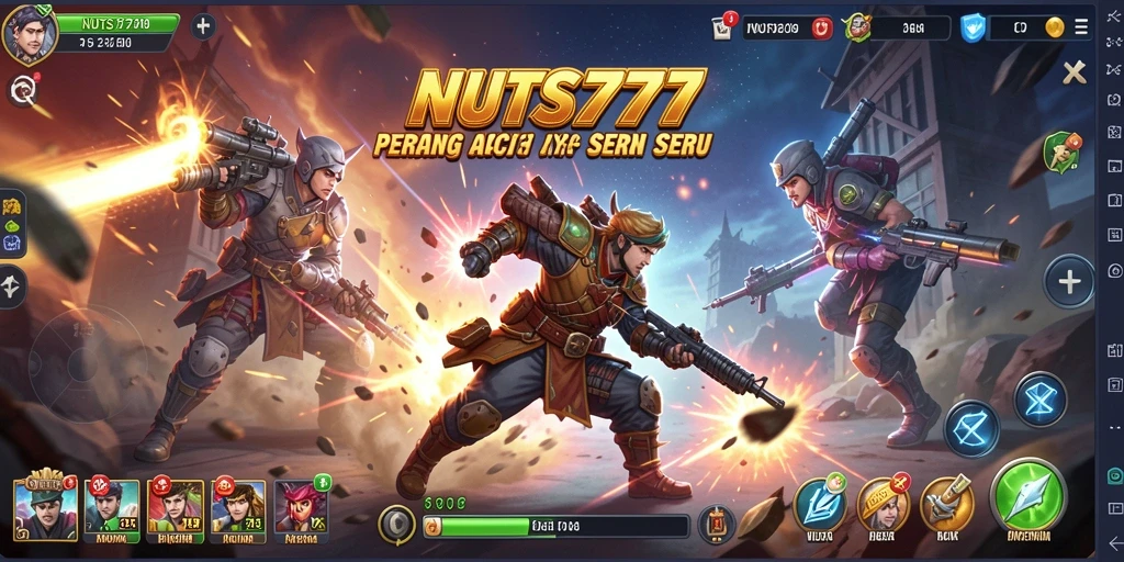 Tampilan gameplay seru NUTS777 yang mendebarkan.