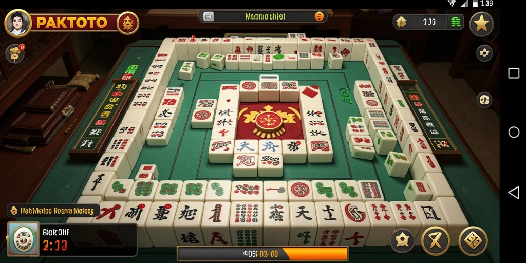 Screenshot PAKTOTO menampilkan gameplay Mahjong yang seru dan menantang.