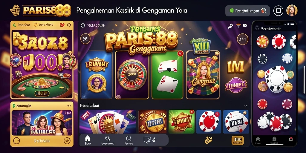Tampilan gameplay seru dan interaktif dari PARIS88.