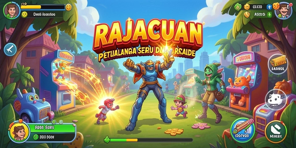 Screenshot RAJACUAN menampilkan aksi gameplay arcade yang mengasyikkan.