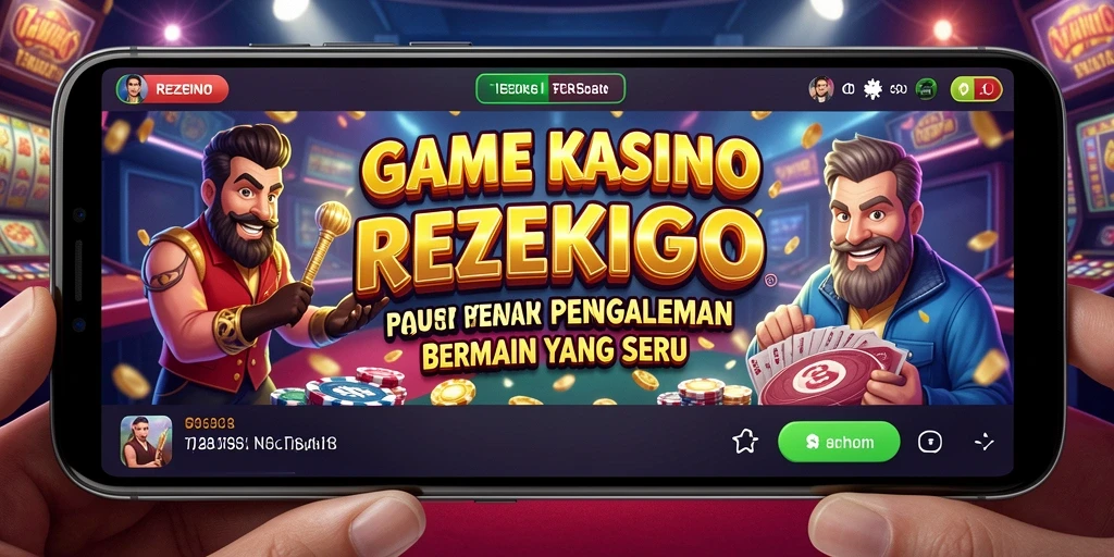 Tampilan menarik dari gameplay Kasino REZEKIGO yang seru.