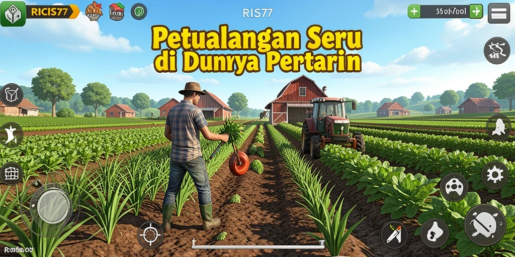 Screenshot RICIS77 menampilkan gameplay bertani yang seru dan menyenangkan.