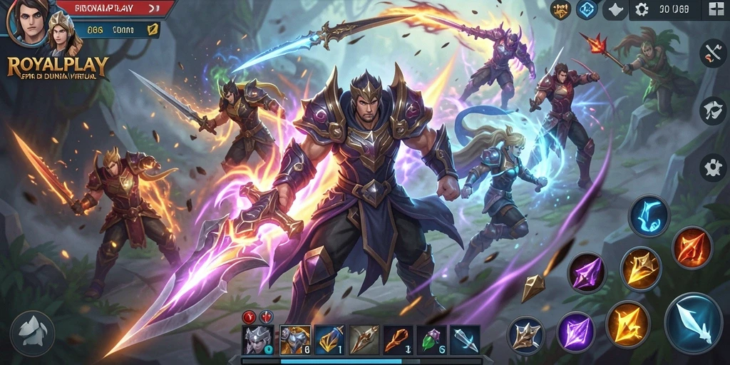 Gameplay Fighting yang intens dan seru di ROYALPLAY.