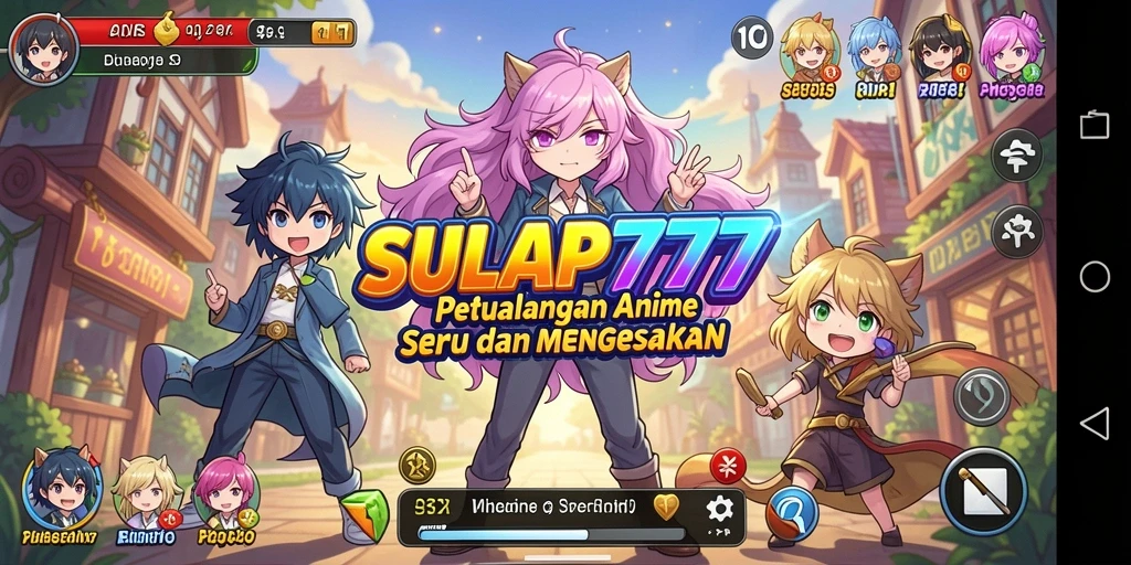 Screenshot menampilkan karakter Anime dalam aksi menegangkan.