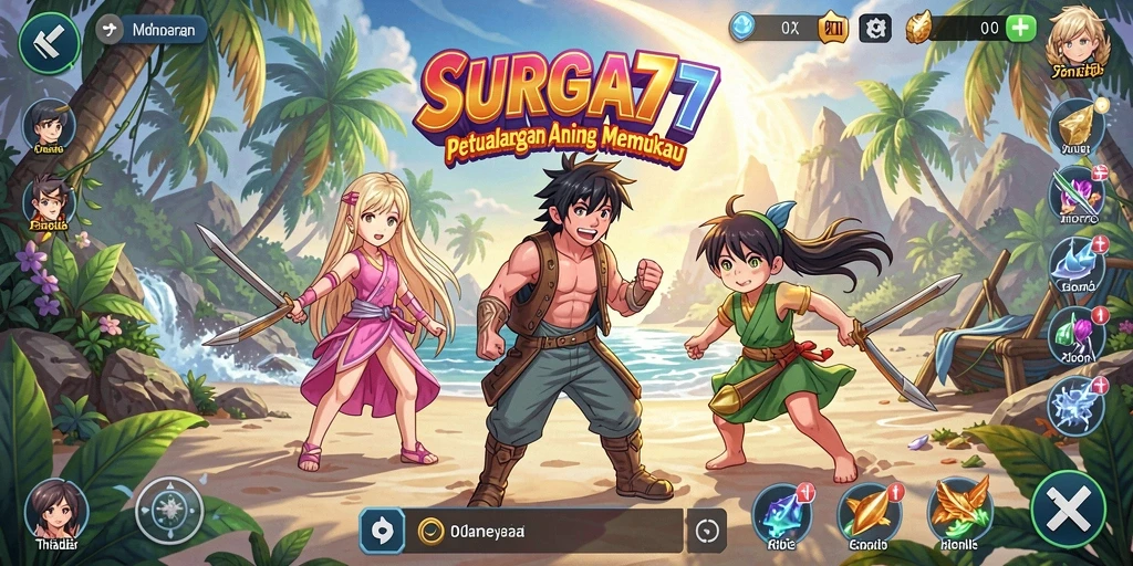 Tampilan dinamis dari gameplay SURGA77 yang memukau.