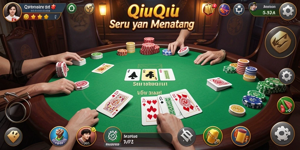 Tampilan gameplay QiuQiu yang menarik dan interaktif di SVIP2.